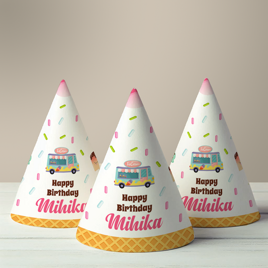 Icecream Party Hat (Set of 10)