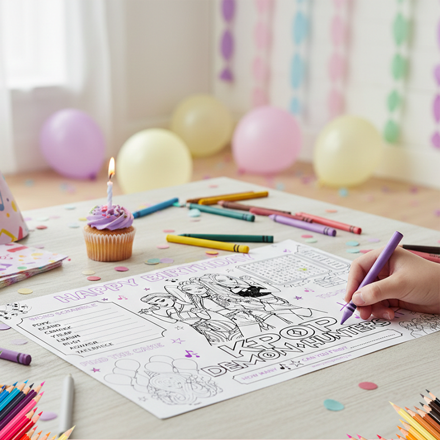 K-Pop Demon Hunters Activity Sheets (Set of 10)