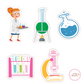 Mad Scientist Girl Cutouts