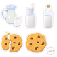 Milk & Cookies Pink Cutouts