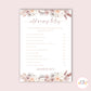 Boho Baby Shower - Old wives tales game - Set of 10