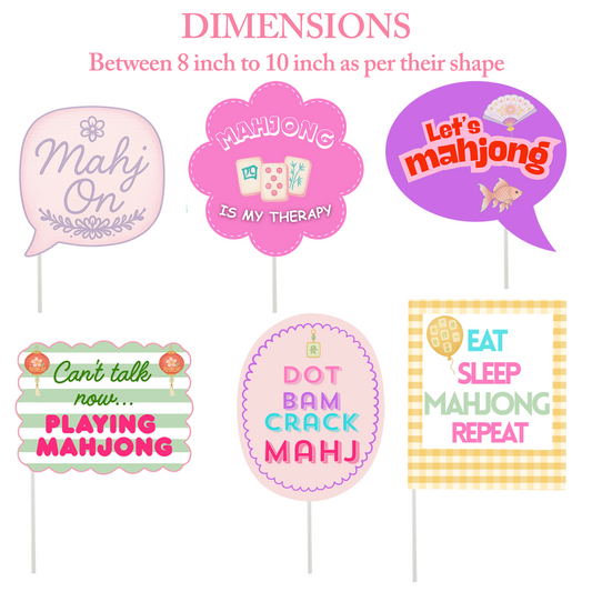 Mahjong Photobooth Props