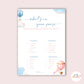 Hot Air Balloon Baby Shower - What's in your purse game - Set of 10